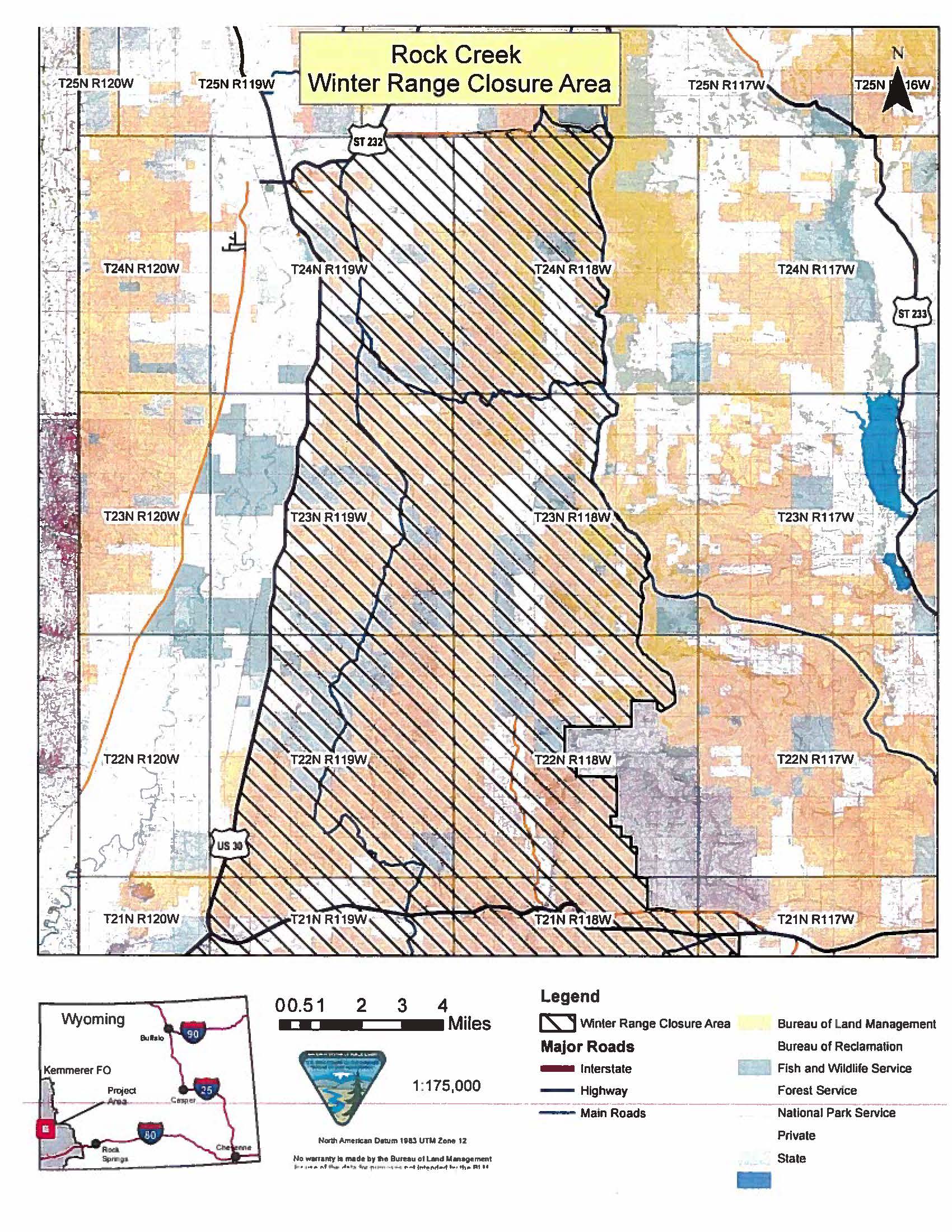 BLM Kemmerer Field Office posts annual big game winter range closures Bureau of Land Management